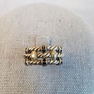 EFFY Sterling Silver/18K Band Ring